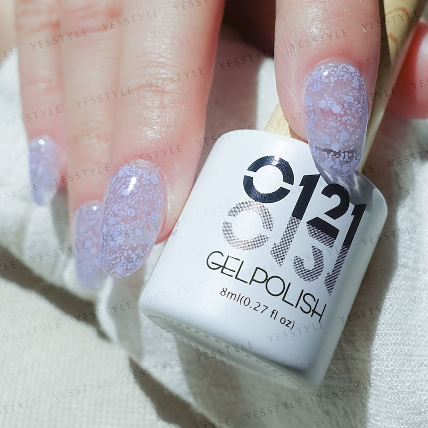 Cosplus - 0121 Nail Gel Polish Snowflake Collection 702 Purple, 8ml, 43 g, 4713233391857