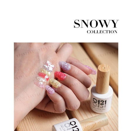 Cosplus - 0121 Nail Gel Polish Snowflake Collection 703 Yellow, 8ml, 43 g, 4713233391864
