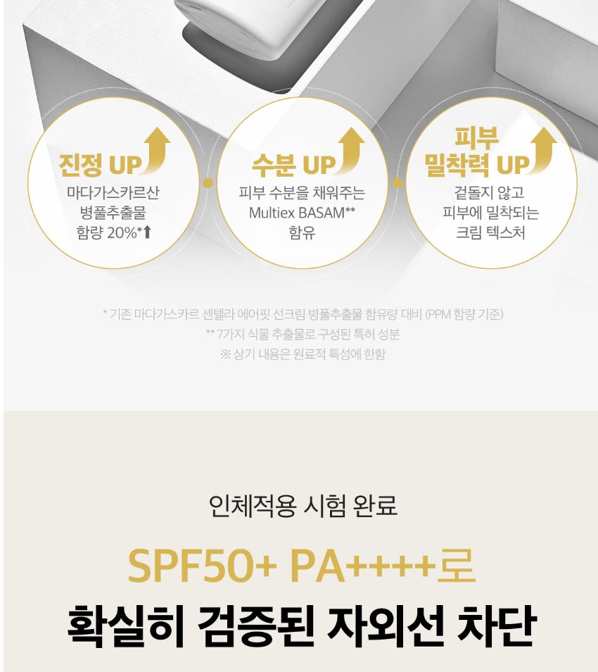 SKIN 1004 - Madagascar Centella Air-Fit Suncream Plus, 50ml, 82 g, 8809576261301