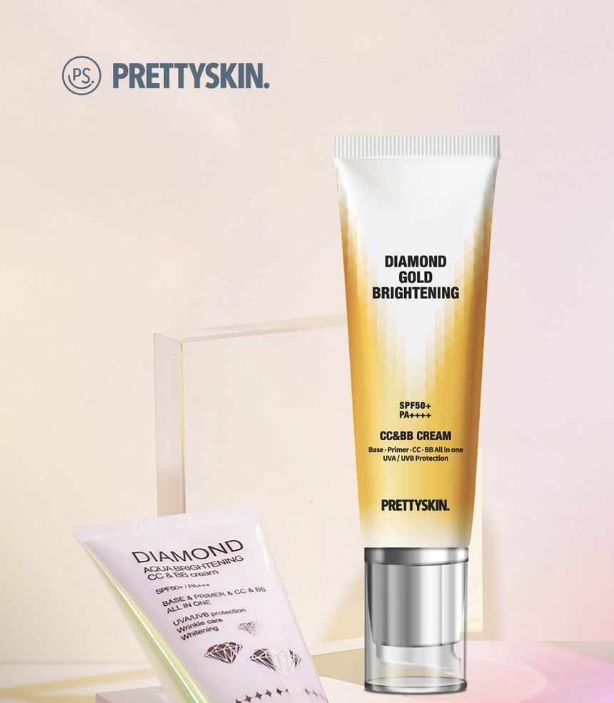 Pretty skin - Diamond Gold Brightening CC & BB Cream, 50g, 79 g, 8809733212405