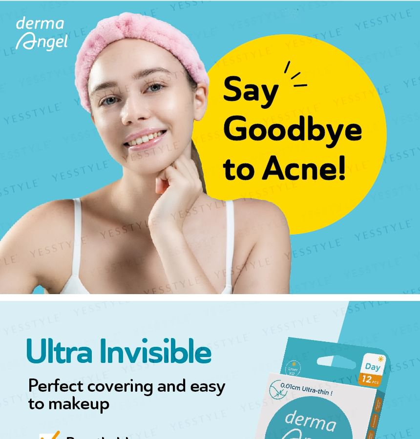 DermaAngel - Day Use Acne Patch 24 pcs, 12 pcs x 2, 25 g, 4719745504365