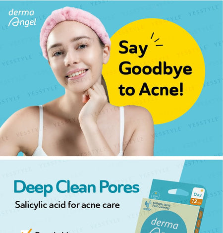DermaAngel - Day Use Salicylic Acid Acne Patch 24 pcs, 12 pcs x 2, 25 g, 4719745015885