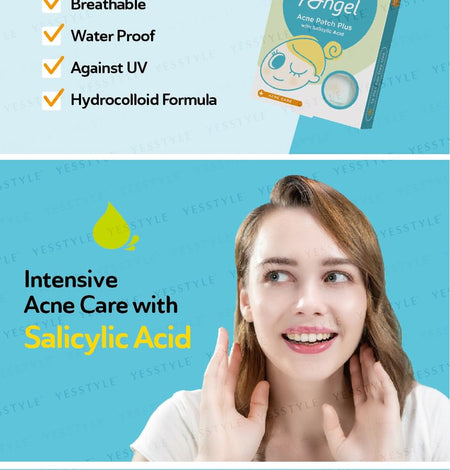 DermaAngel - Day Use Salicylic Acid Acne Patch 24 pcs, 12 pcs x 2, 25 g, 4719745015885
