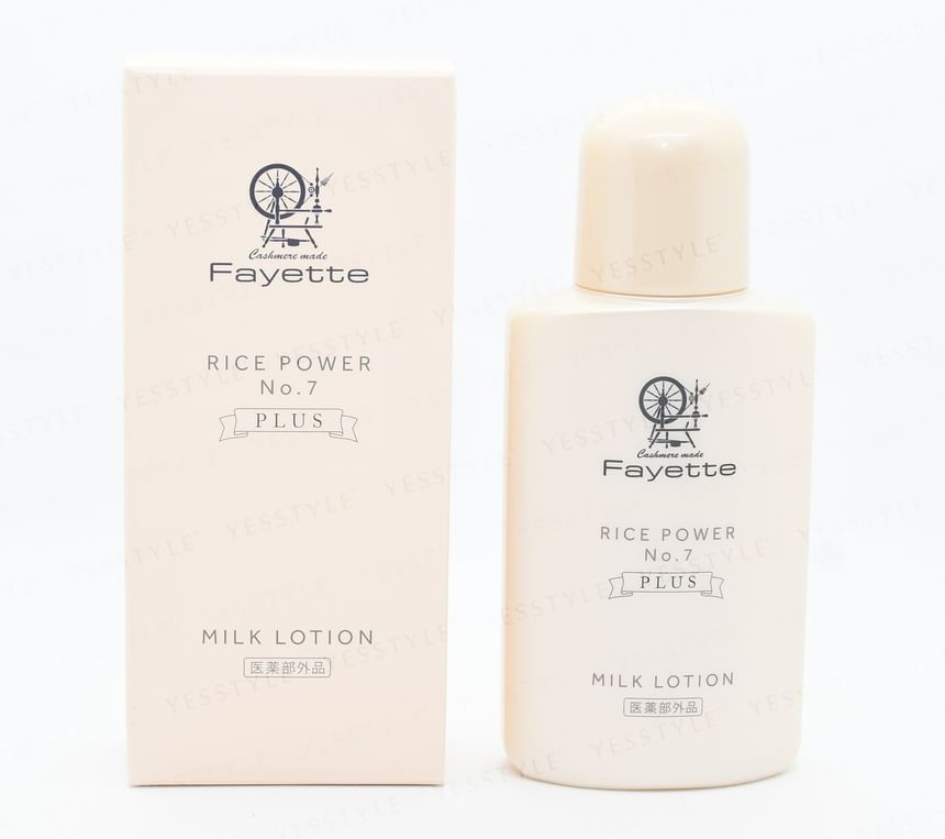 Fayette - Rice Power No.7 Plus Milk Lotion, 80g, 113 g, 4589858868315