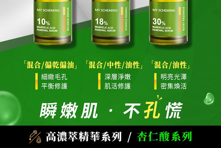 My Scheming - 10% Mandelic Acid Renewal Serum, 30ml, 99 g, 4713410995076