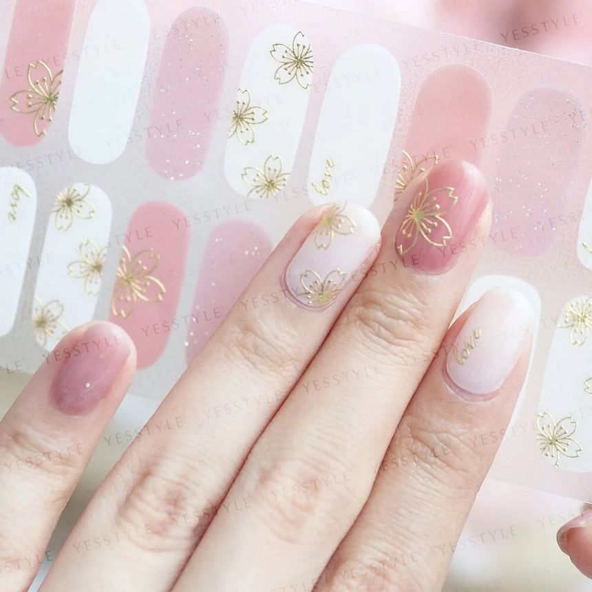Lunacaca - Beauty Of Sakula Nail Art Stickers, 24 pcs, 17 g, 4892022007975