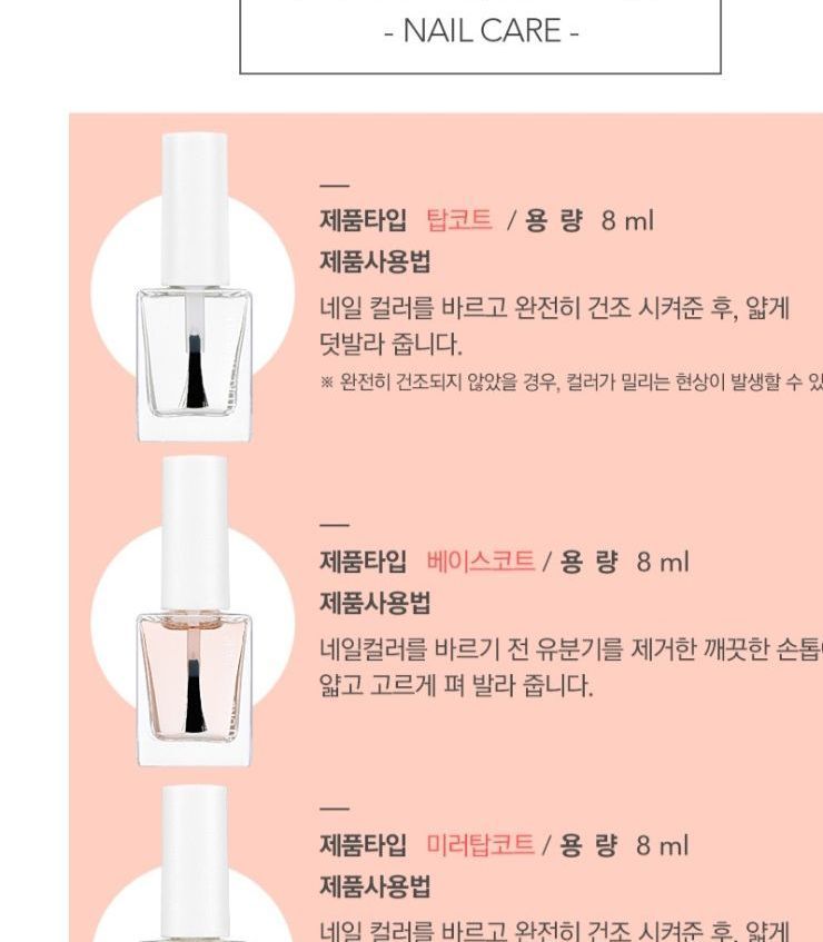 NATURE REPUBLIC - Color & Nature Nail Base Coat, 8ml, 50 g, 8806173473922