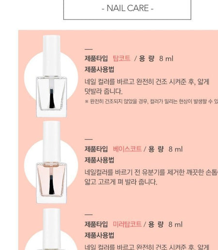 NATURE REPUBLIC - Color & Nature Nail Base Coat, 8ml, 50 g, 8806173473922