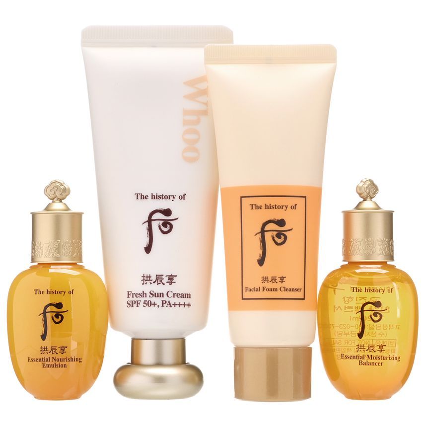 THE WHOO - Gongjinhyang Fresh Sun Cream Special Set, 4 pcs, 284 g, 8801051491647