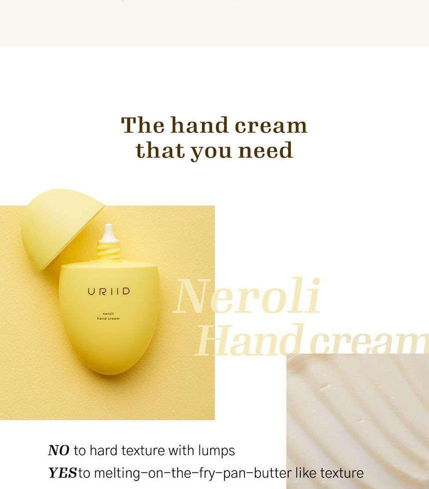 URIID - Neroli Garden Neroli Hand Cream, 50g, 82 g, 8809776660096