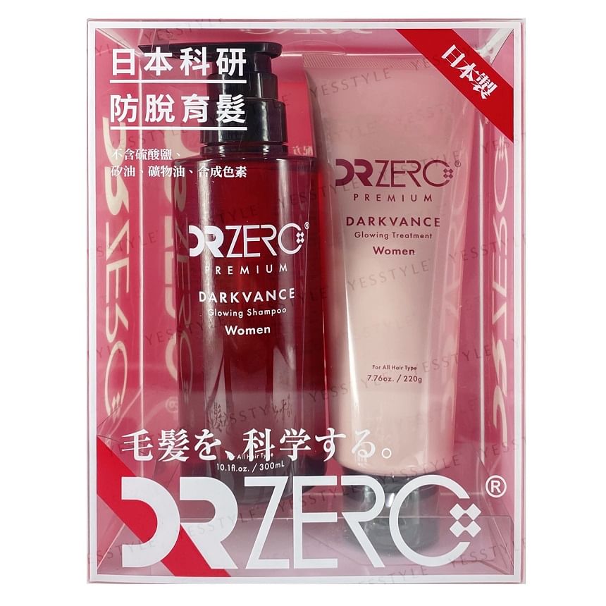 EWI Lab - DR ZERO Darkvance Glowing Shampoo & Treatment Set Women
, 2 pcs, 630 g, 4582526990868