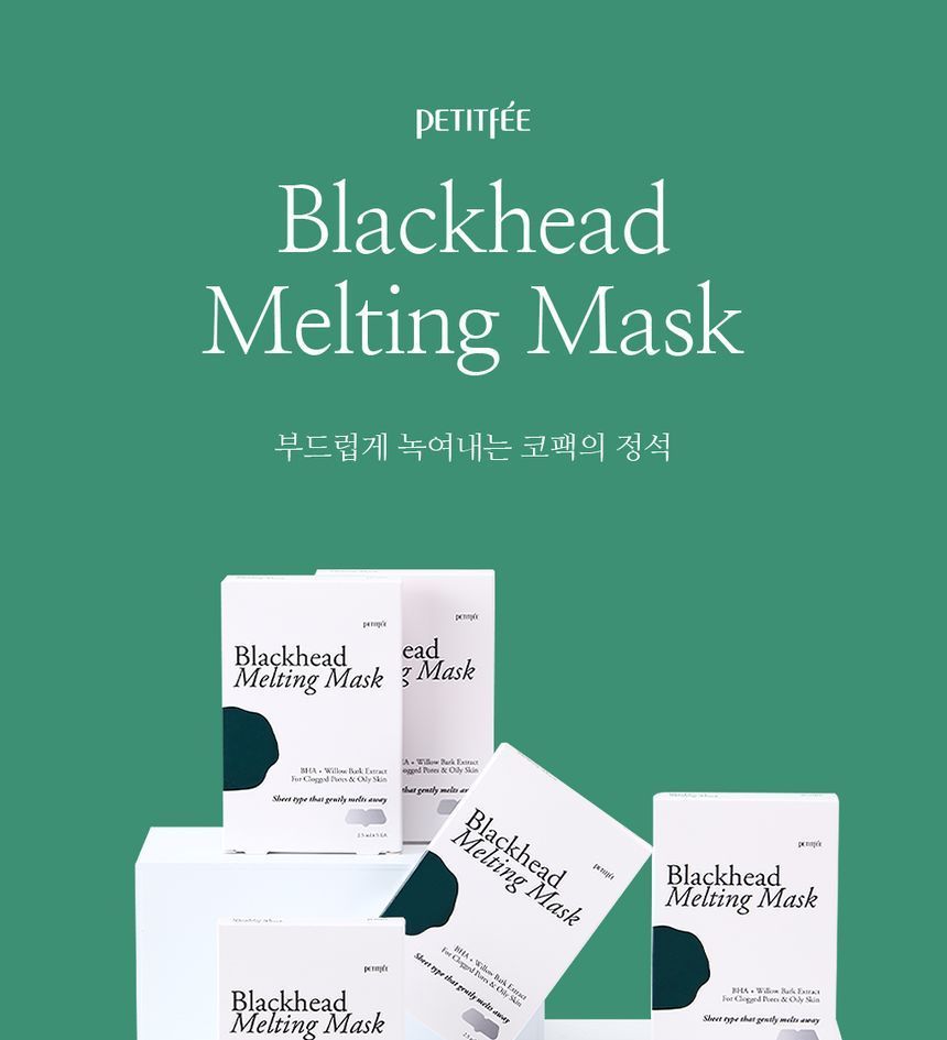 PETITFEE - Blackhead Melting Mask Set, 2.5ml x 5 pcs, 42 g, 8809508850856