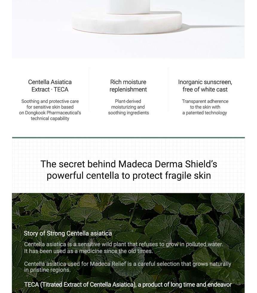Centellian24 - Madeca Derma Shield Mild Sun Cream, 30ml, 50 g, 8806109184915