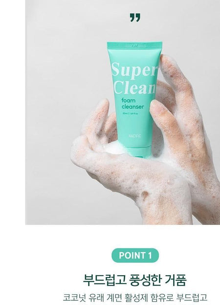 Nacific - Super Clean Foam Cleanser JUMBO, 100ml, 113 g, 8809517463191