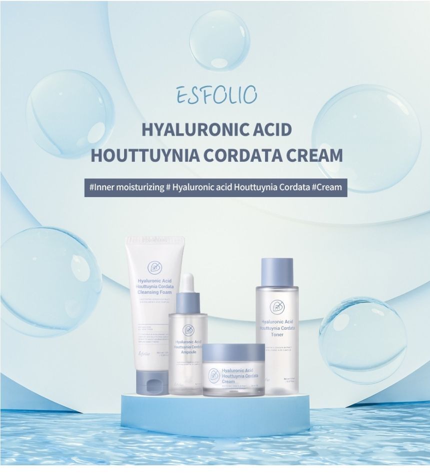 esfolio - Hyaluronic Acid Houttuynia Cordata Cream, 50g, 133 g, 8809589393532