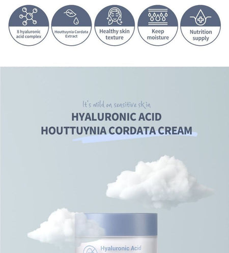 esfolio - Hyaluronic Acid Houttuynia Cordata Cream, 50g, 133 g, 8809589393532