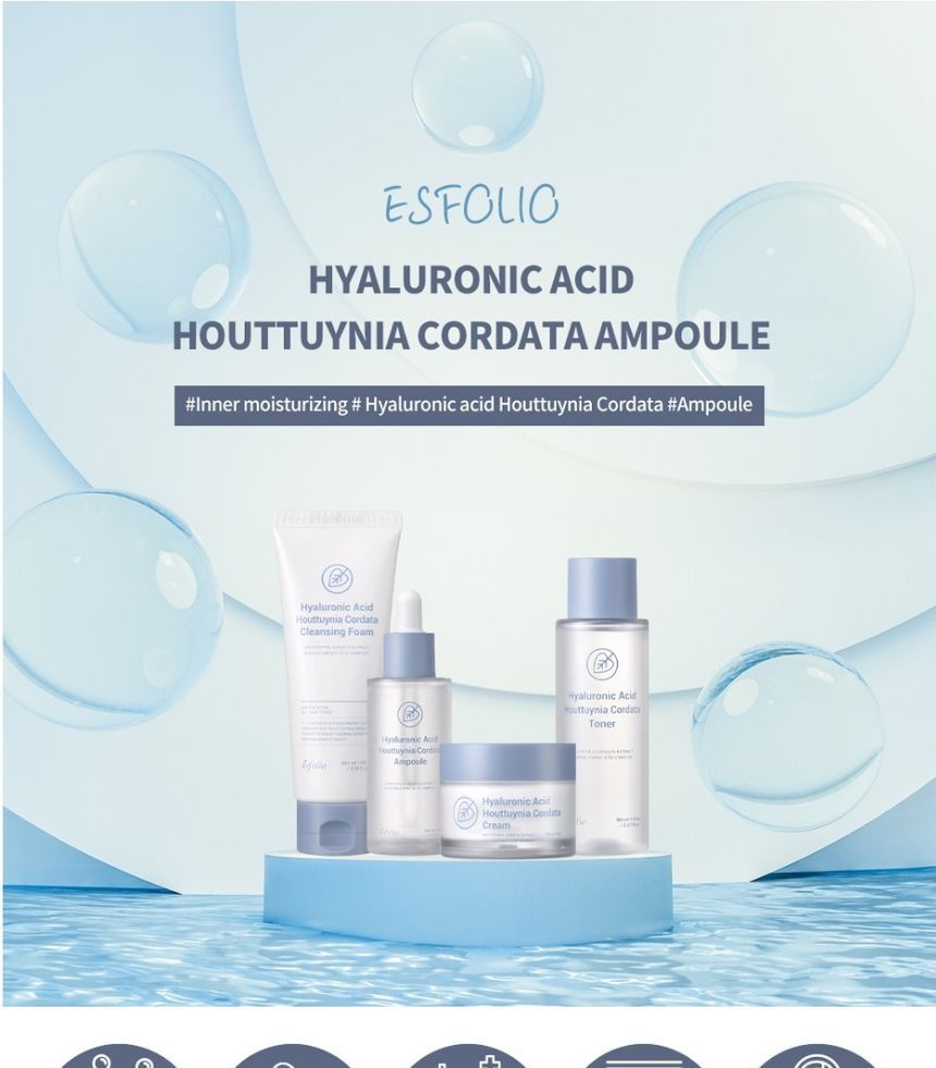 esfolio - Hyaluronic Acid Houttuynia Cordata Ampoule, 50ml, 116 g, 8809589393525