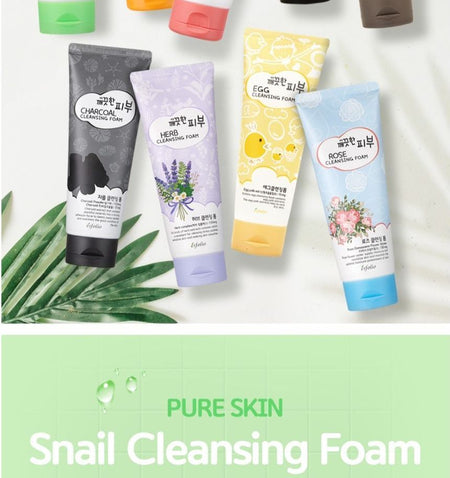 esfolio - Pure Skin Snail Cleansing Foam, 150ml, 195 g, 8809589393402