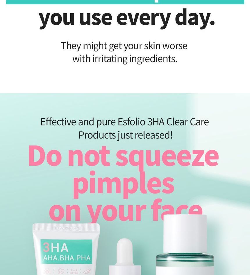 esfolio - 3HA Clear Cleansing Foam, 100ml, 138 g, 8809589392986
