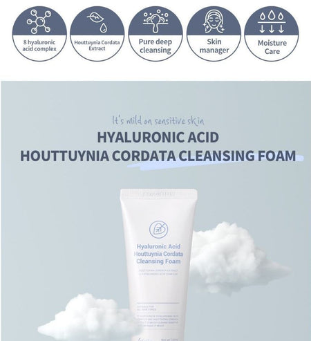 esfolio - Hyaluronic Acid Houttuynia Cordata Cleansing Foam, 100ml, 133 g, 8809589393518
