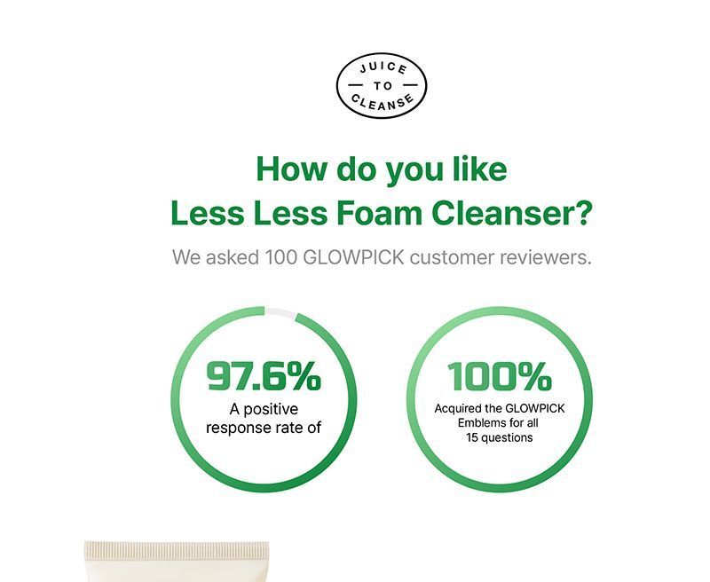 JUICE TO CLEANSE - Less Less Foam Cleanser, 30g, 40 g, 8809634850669