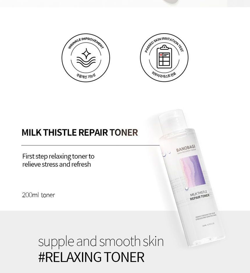 BANOBAGI - Milk Thistle Repair Toner, 200ml, 258 g, 8809486361276