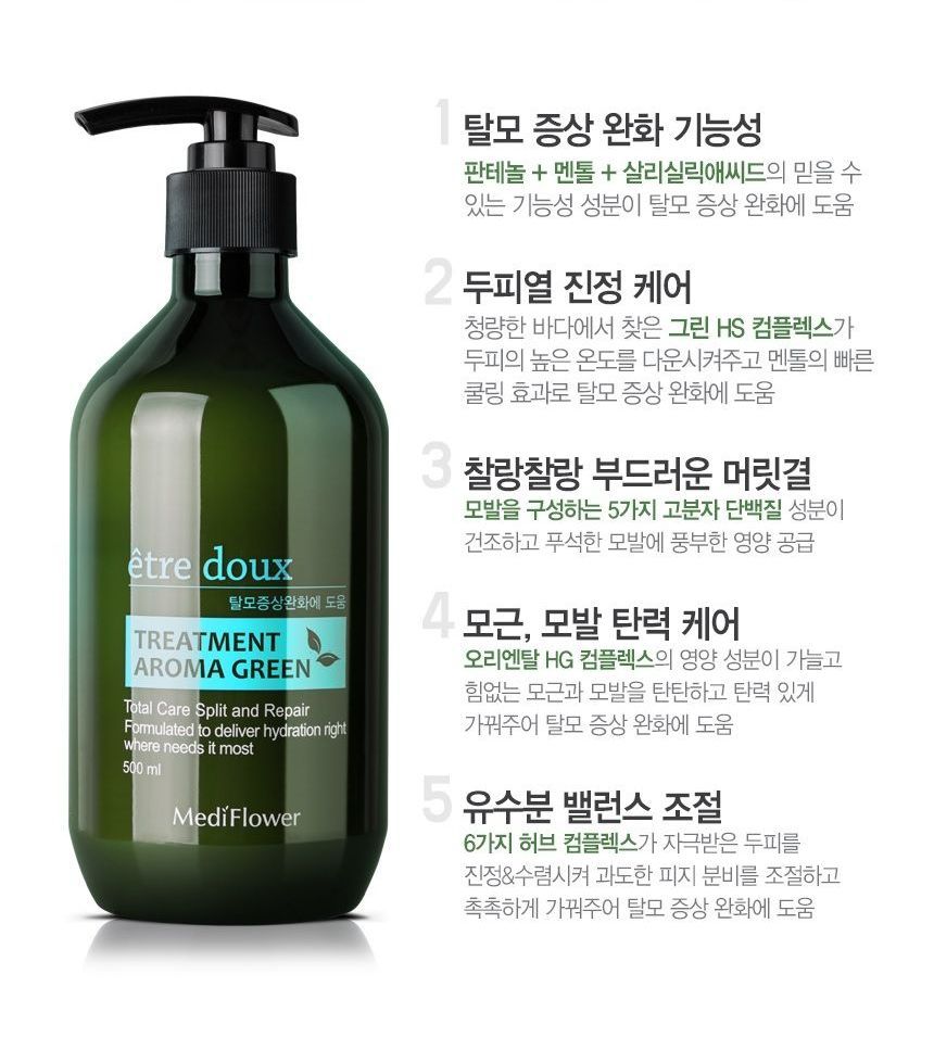 MediFlower - Etre Doux Aroma Green Treatment, 500ml, 578 g, 8803348045229