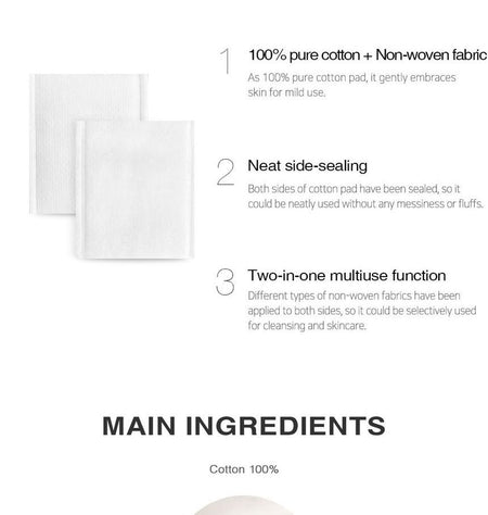 RNW - DER. TOOLS Daily Cotton Pads, 300 pcs, 50 g, 8809635330801