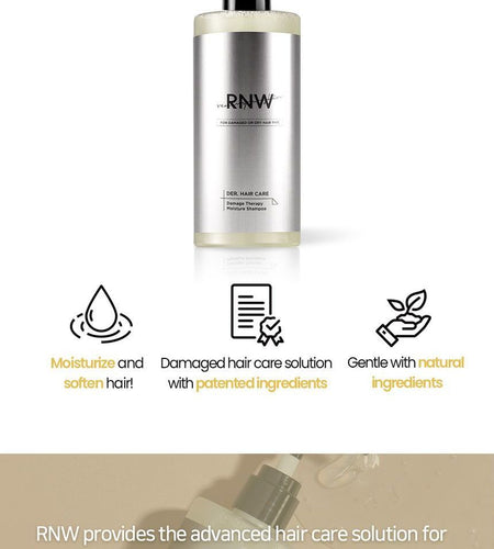 RNW - DER. HAIR CARE Damage Therapy Moisture Shampoo, 300ml, 600 g, 8809635331600