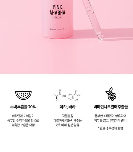 Nacific - Pink AHA BHA Serum MINI, 20ml, 38 g, 8809517463177
