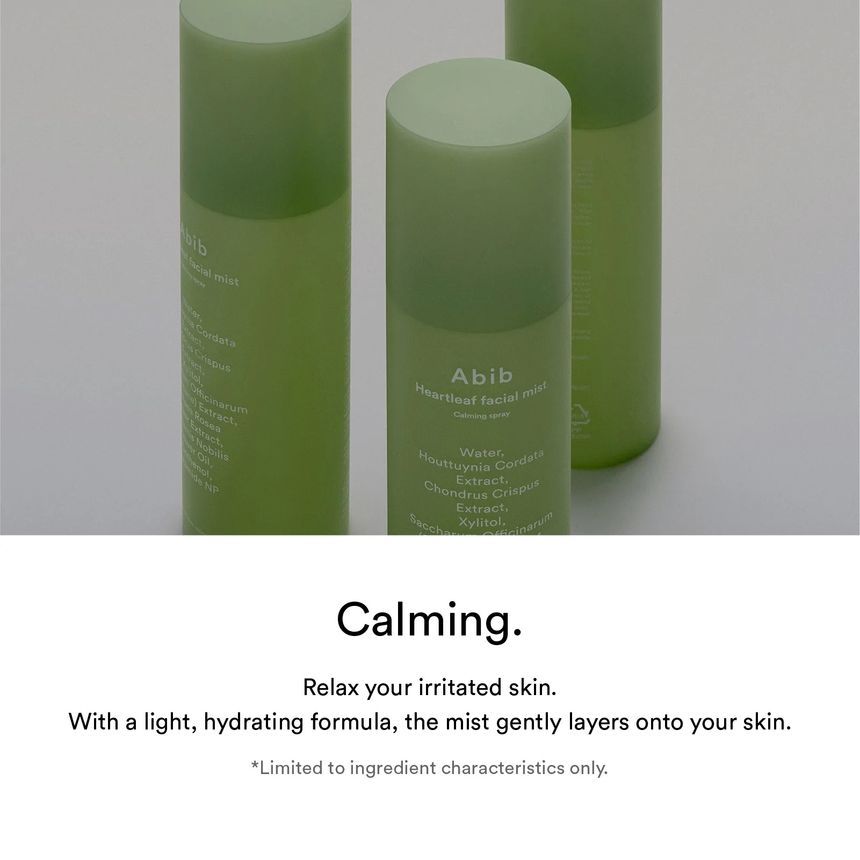 Abib - Heartleaf Facial Mist Calming Spray Set, 2 pcs, 417 g, 8809738597026