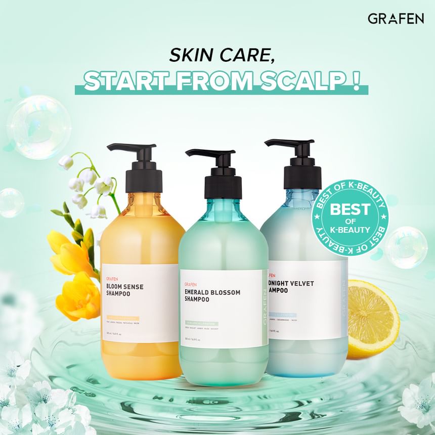 GRAFEN - Emerald Blossom Shampoo, 2024 Version - 500ml, 1000 g, 8809642611917