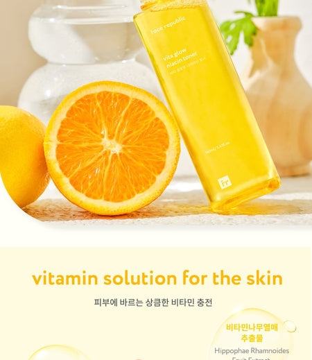face republic - Vita Glow Niacin Toner, Renewed - 160ml, 210 g, 8809752670361