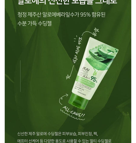 THE FACE SHOP - Fresh Jeju Aloe Soothing Gel 300ml, 300ml, 333 g, 8801051482935