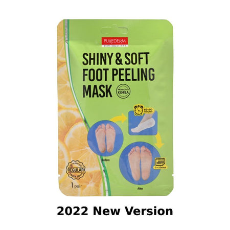 PUREDERM - Shiny & Soft Foot Peeling Mask (1 pair), 1 pair, 50 g, 8809052587970