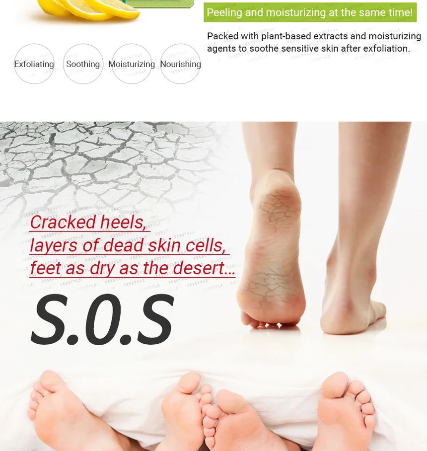 PUREDERM - Shiny & Soft Foot Peeling Mask (1 pair), 1 pair, 50 g, 8809052587970
