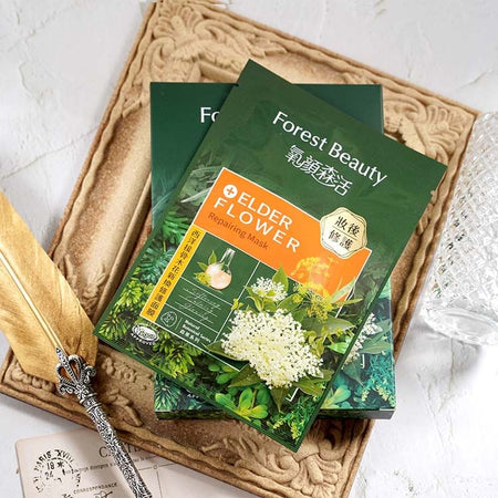 Forest Beauty - Natural Botanical Series Elderflower Repairing Mask 3 pcs, 3 pcs, 121 g, 4710751664449