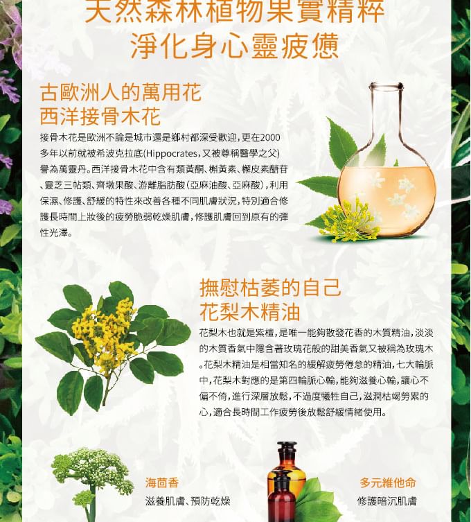 Forest Beauty - Natural Botanical Series Elderflower Repairing Mask 3 pcs, 3 pcs, 121 g, 4710751664449