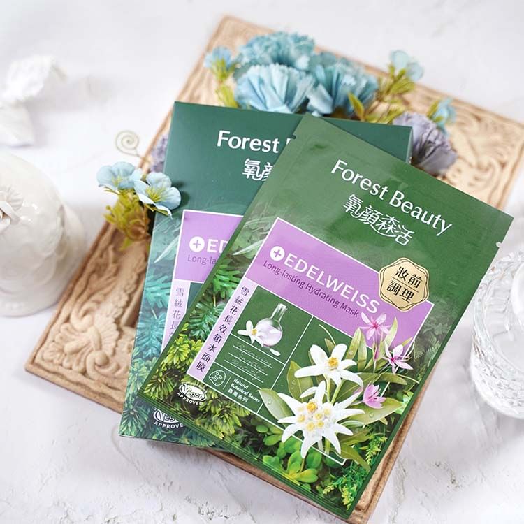 Forest Beauty - Natural Botanical Series Edelweiss Long-Lasting Hydrating Mask, 3 pcs, 121 g, 4710751664463