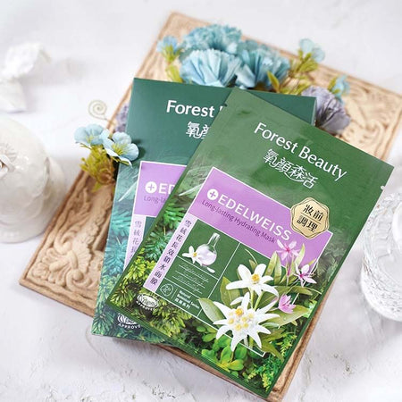 Forest Beauty - Natural Botanical Series Edelweiss Long-Lasting Hydrating Mask, 3 pcs, 121 g, 4710751664463
