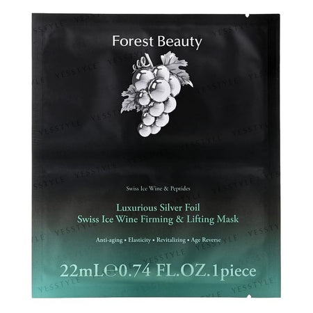 Forest Beauty - Luxurious Silver Foil Swiss Ice Wine Firming & Lifting Mask, 1 pc, 30 g, 4710751664203