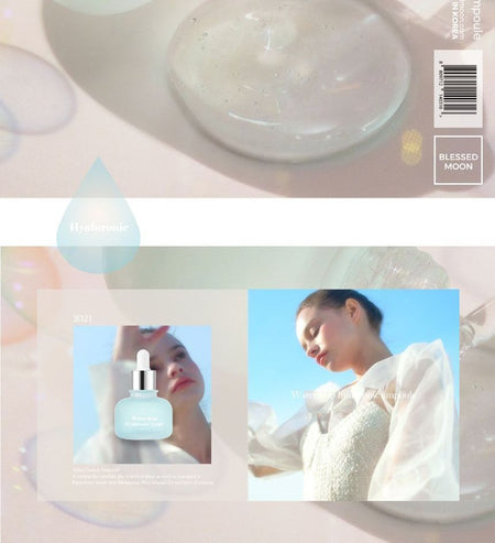 BLESSED MOON - Water Drop Hyaluronic Ampoule, 40ml, 151 g, 8809712140316