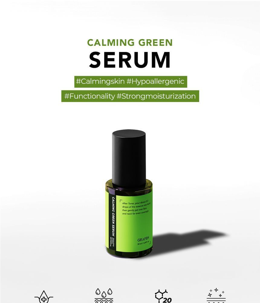 GRAFEN - Calming Green Serum, 50ml, 111 g, 8809642610675