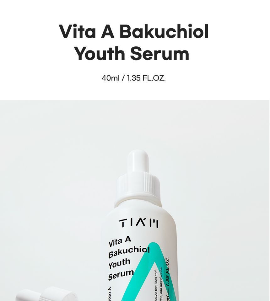 TIA’M - Vita A Bakuchiol Youth Serum, 40ml, 141 g, 8809416472553