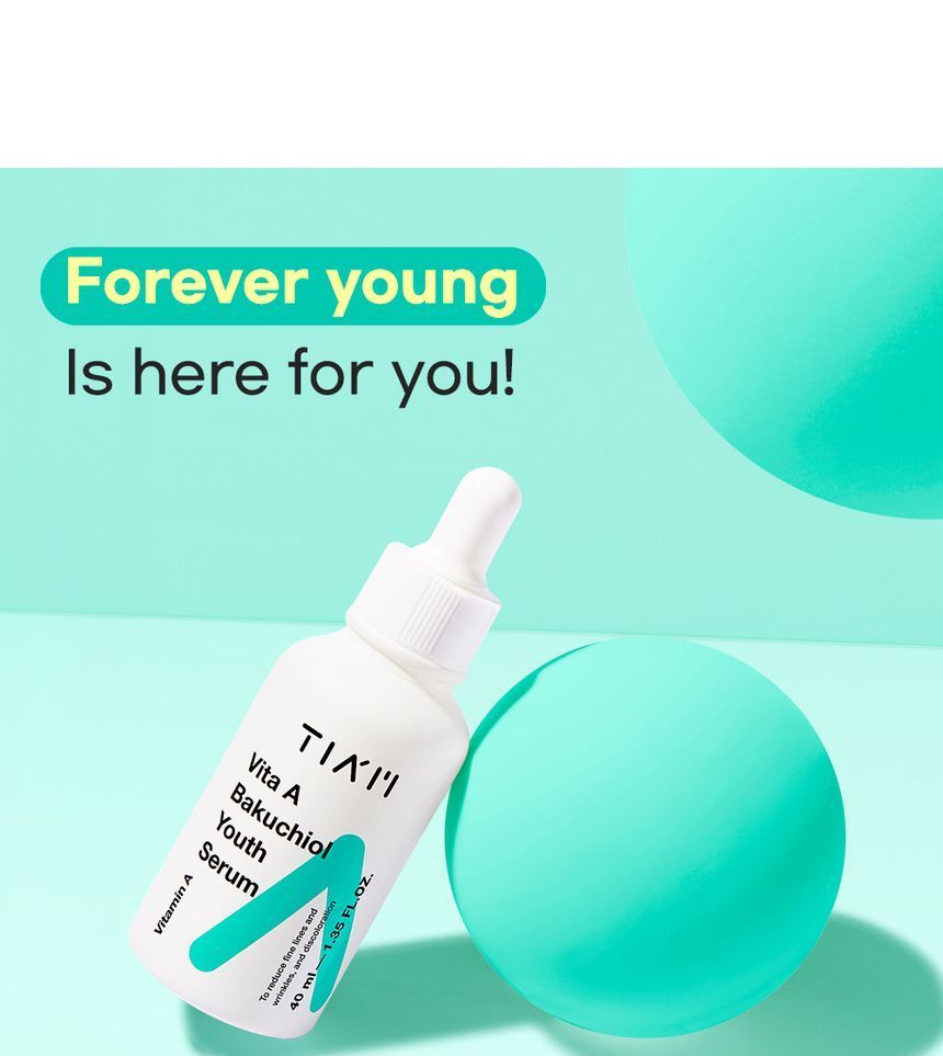 TIA’M - Vita A Bakuchiol Youth Serum, 40ml, 141 g, 8809416472553