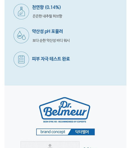 THE FACE SHOP - Dr. Belmeur Mild Derma Body Wash For Acne-Prone Skin, 500ml, 612 g, 8801051465426