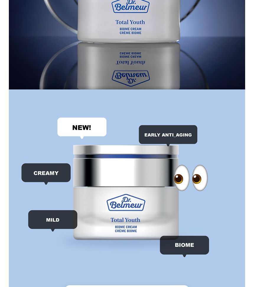 THE FACE SHOP - Dr. Belmeur Total Youth Biome Cream, 50ml, 233 g, 8801051481686