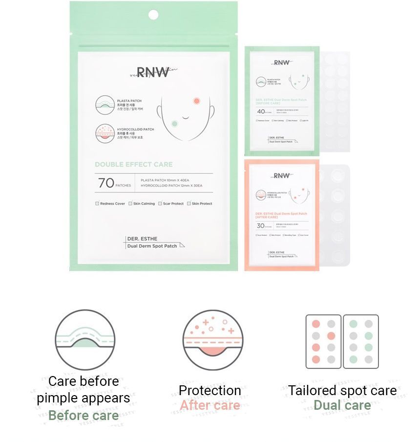 RNW - DER. ESTHE Dual Derm Spot Patch Set, 70 pcs, 18 g, 8809635330511