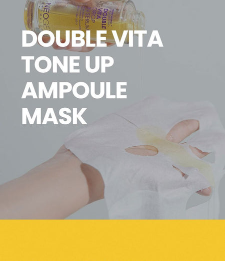 NEOGEN - Dermalogy Double Vita Tone Up Ampoule Mask Set, 33g x 5 sheets, 280 g, 8809653246689