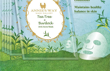 Annie’s Way - Tea Tree Burdock Anti-Acne Mask, 10 pcs, 324 g, 4712757599824